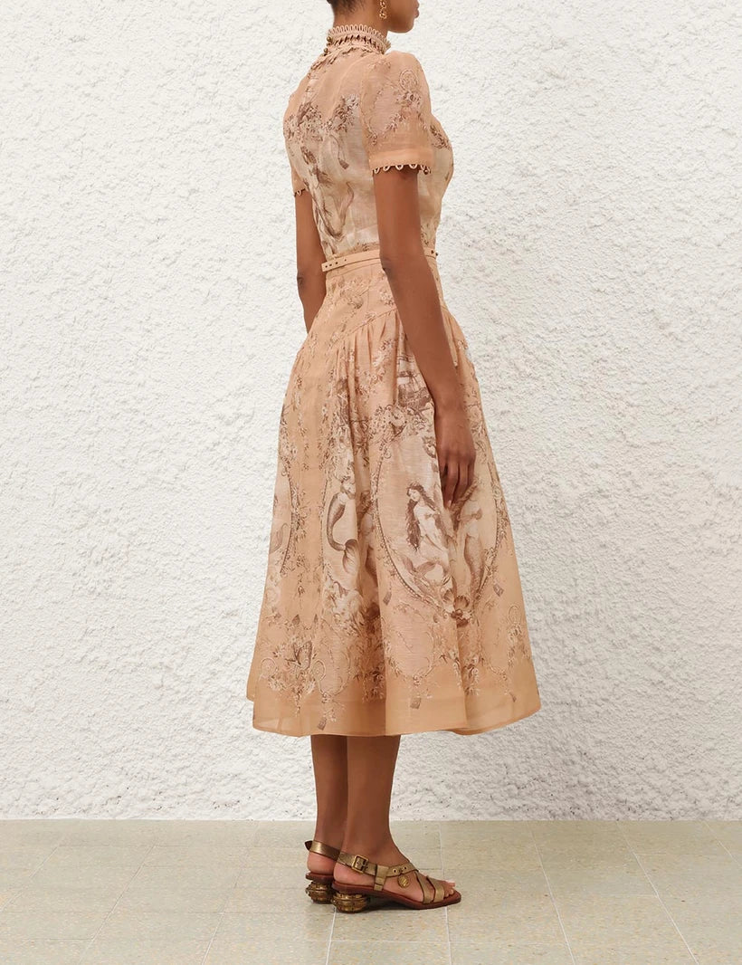 Rebellion Beaded Top & Midi Skirt Set