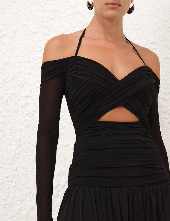 Illuminate Draped Maxi Dress
