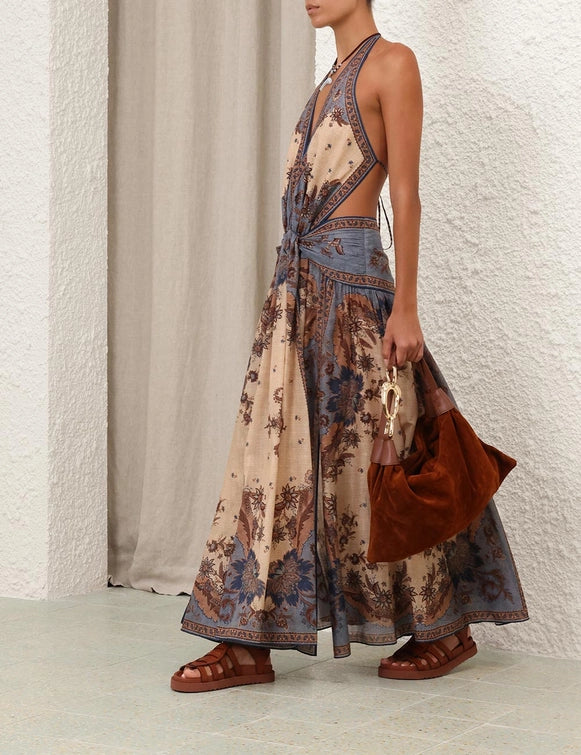 Ascension Plunge Halter Maxi