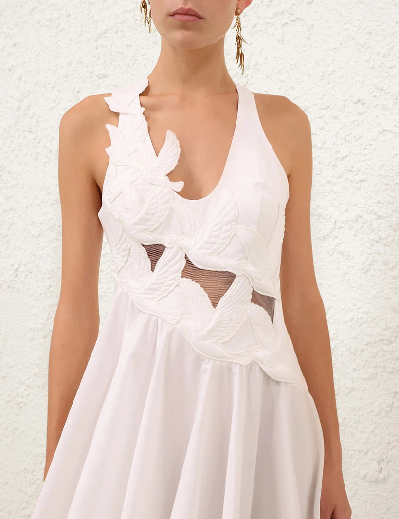 Luna Applique Midi Dress