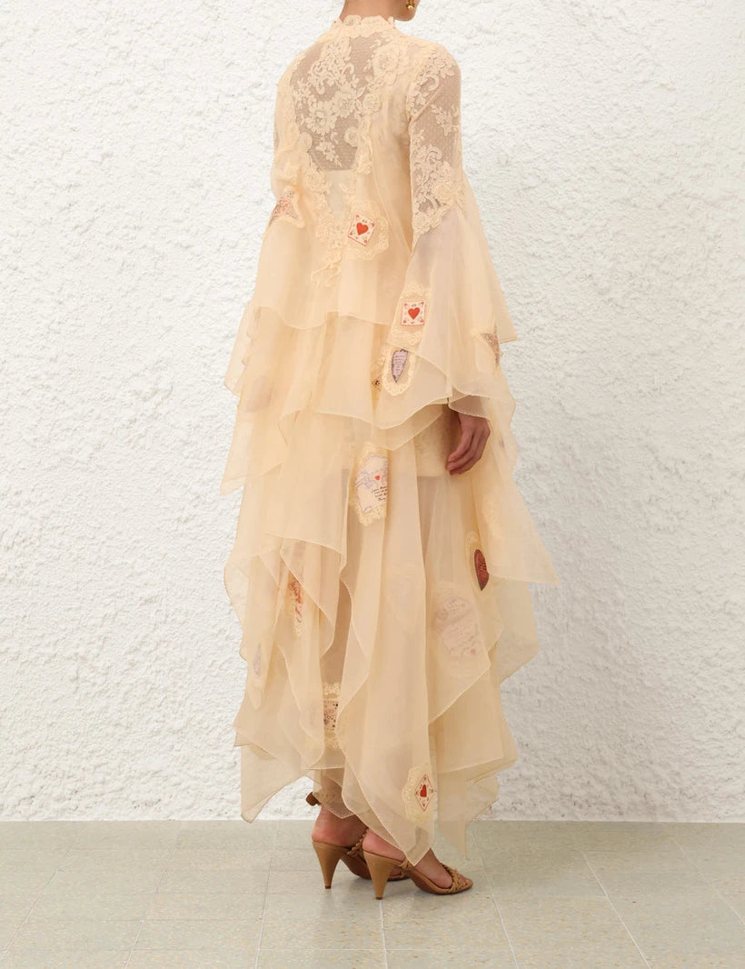 Hypnotic Cascading Gown