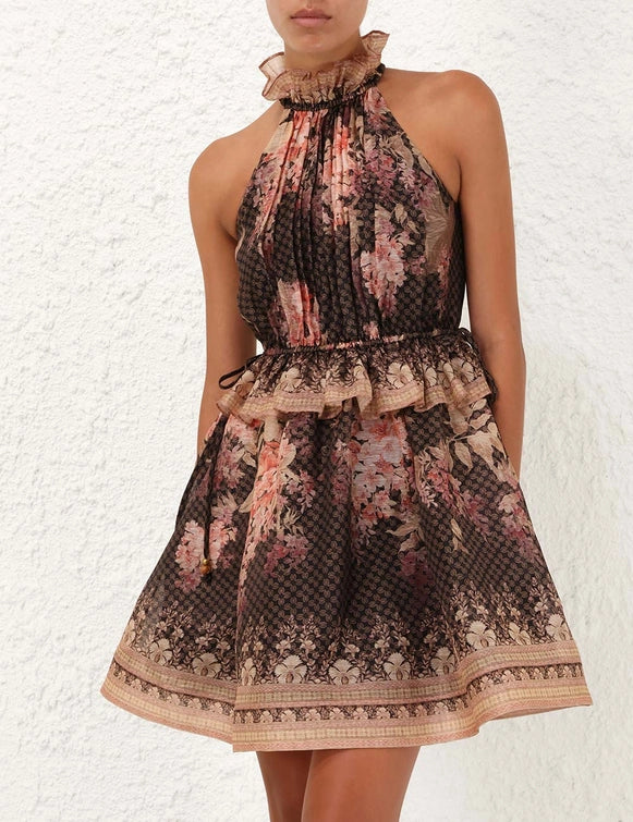 Illuminate Halter Mini Dress