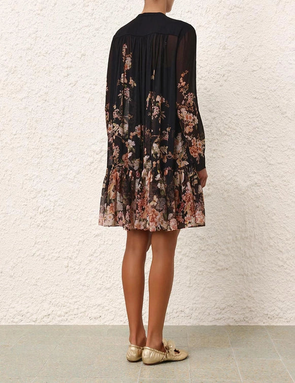 Natura Lantern Mini Dress