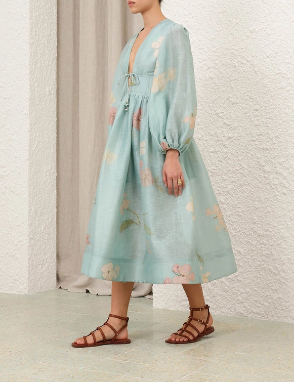 Illuminate Drawn Billow Dress