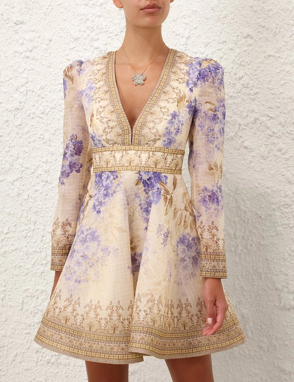 Dawning Plunge Mini Dress