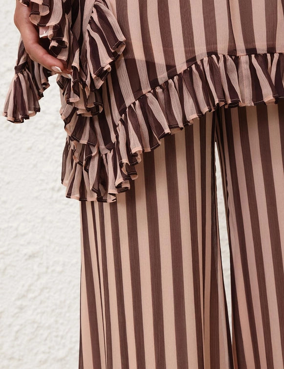 Balance Ruffle Tunic & Flare Pant Set