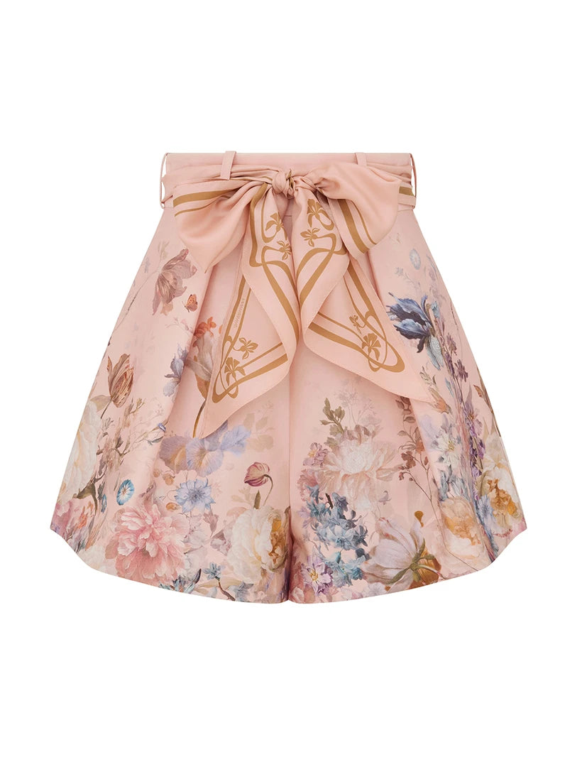 Valiant Billow Blouse & Tuck Short Set