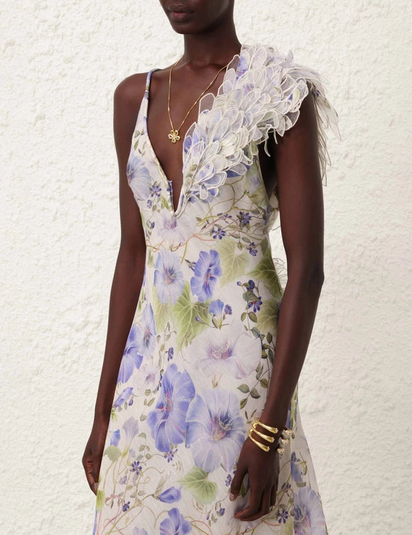 Natura Feather Slip Gown