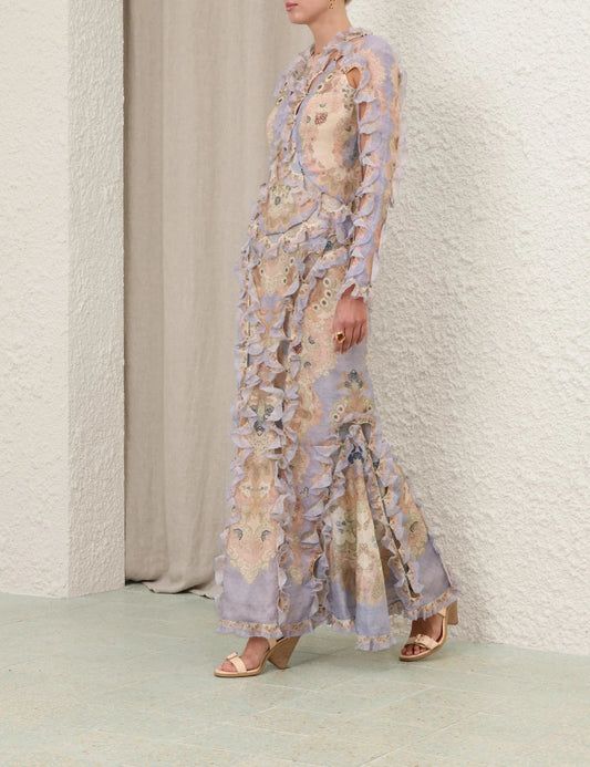 Rebellion Scallop Maxi Dress