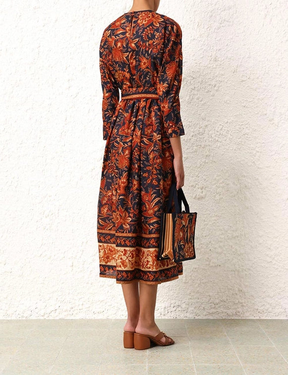 Junie Long Sleeve Midi Dress