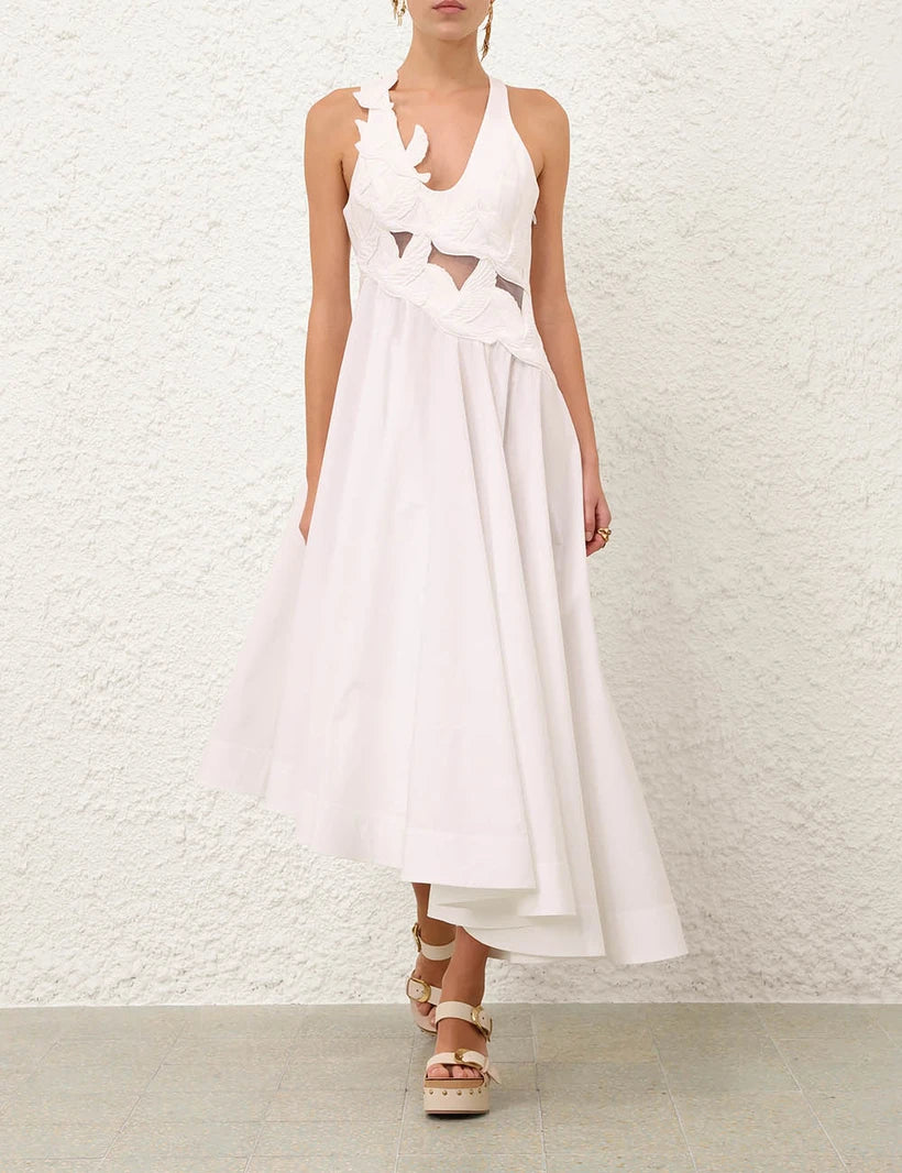 Luna Applique Midi Dress