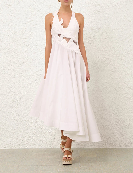 Luna Applique Midi Dress