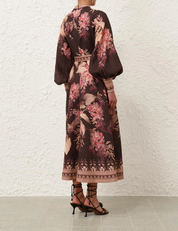 Illuminate Buttoned Midi Dress