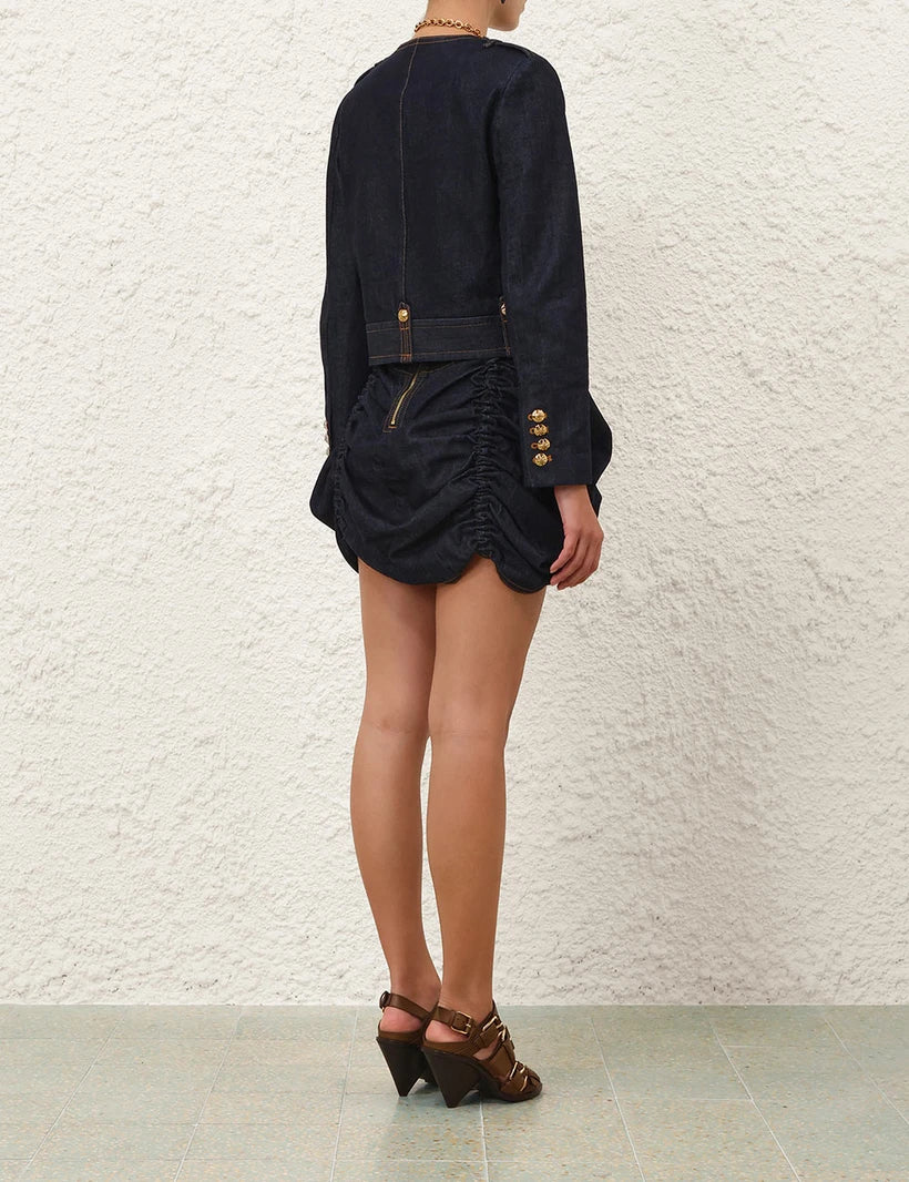 Rebellion Denim Mini Skirt