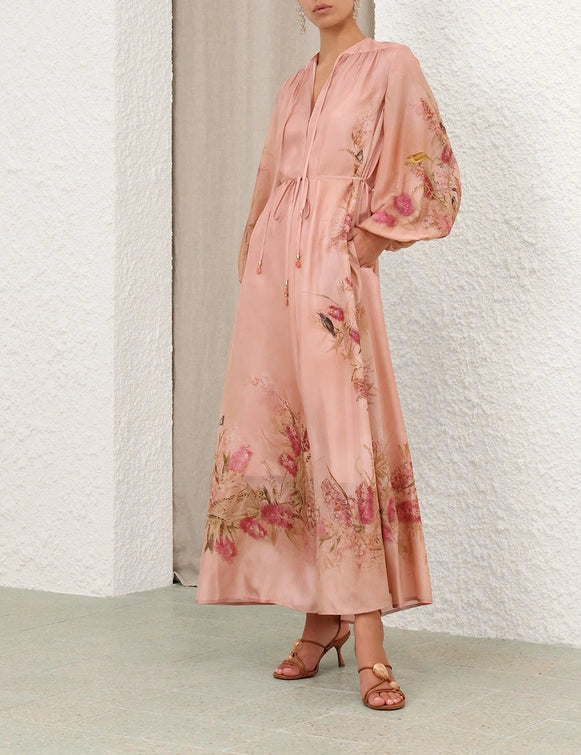 Cascadian Billow Maxi Dress