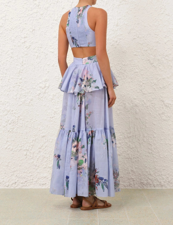 Everley Draped Bow Midi Dress