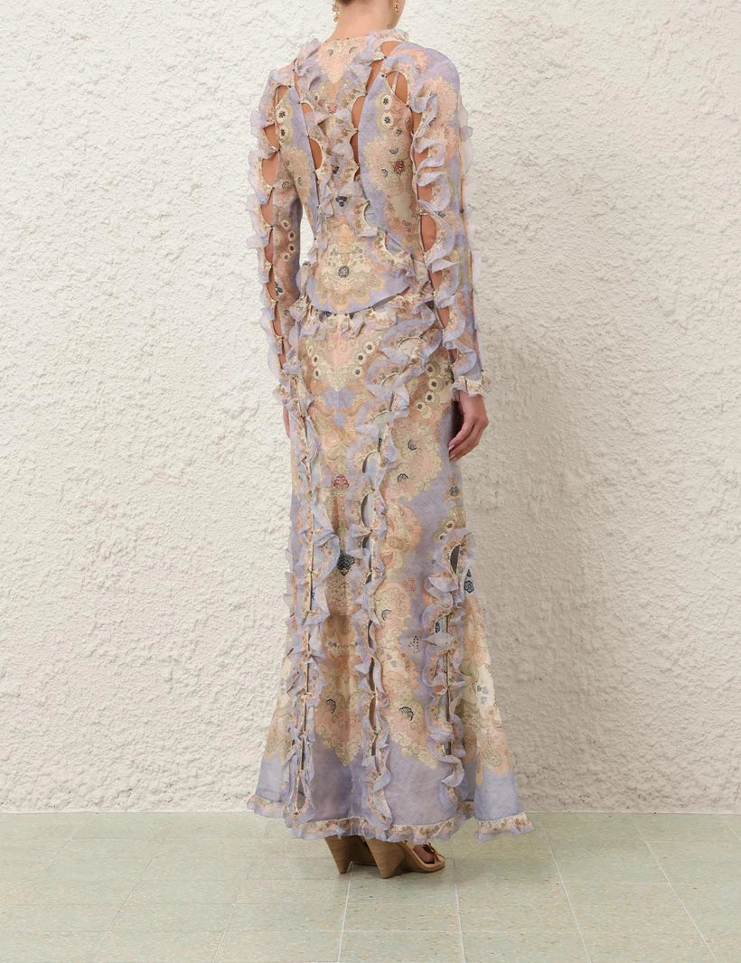 Rebellion Scallop Maxi Dress