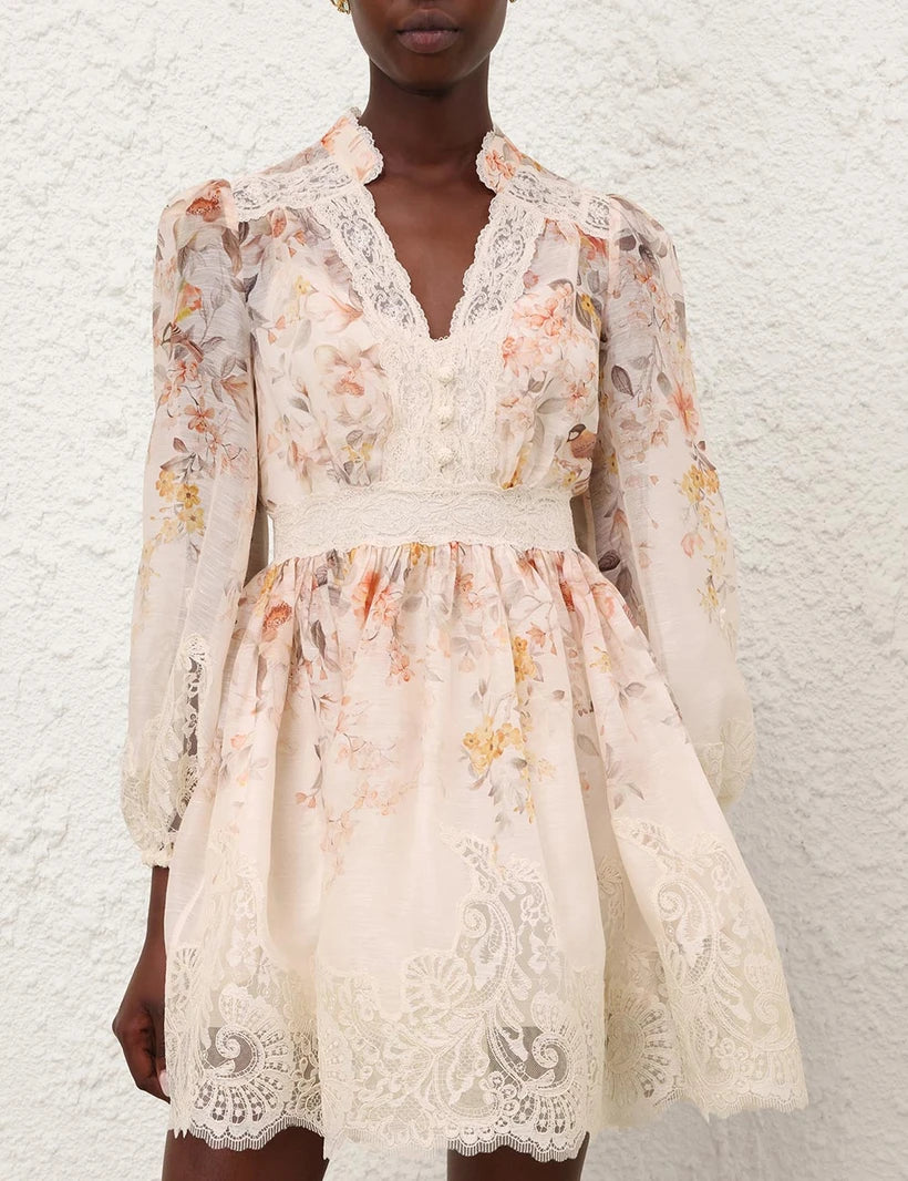 Luna Lace Lantern Dress