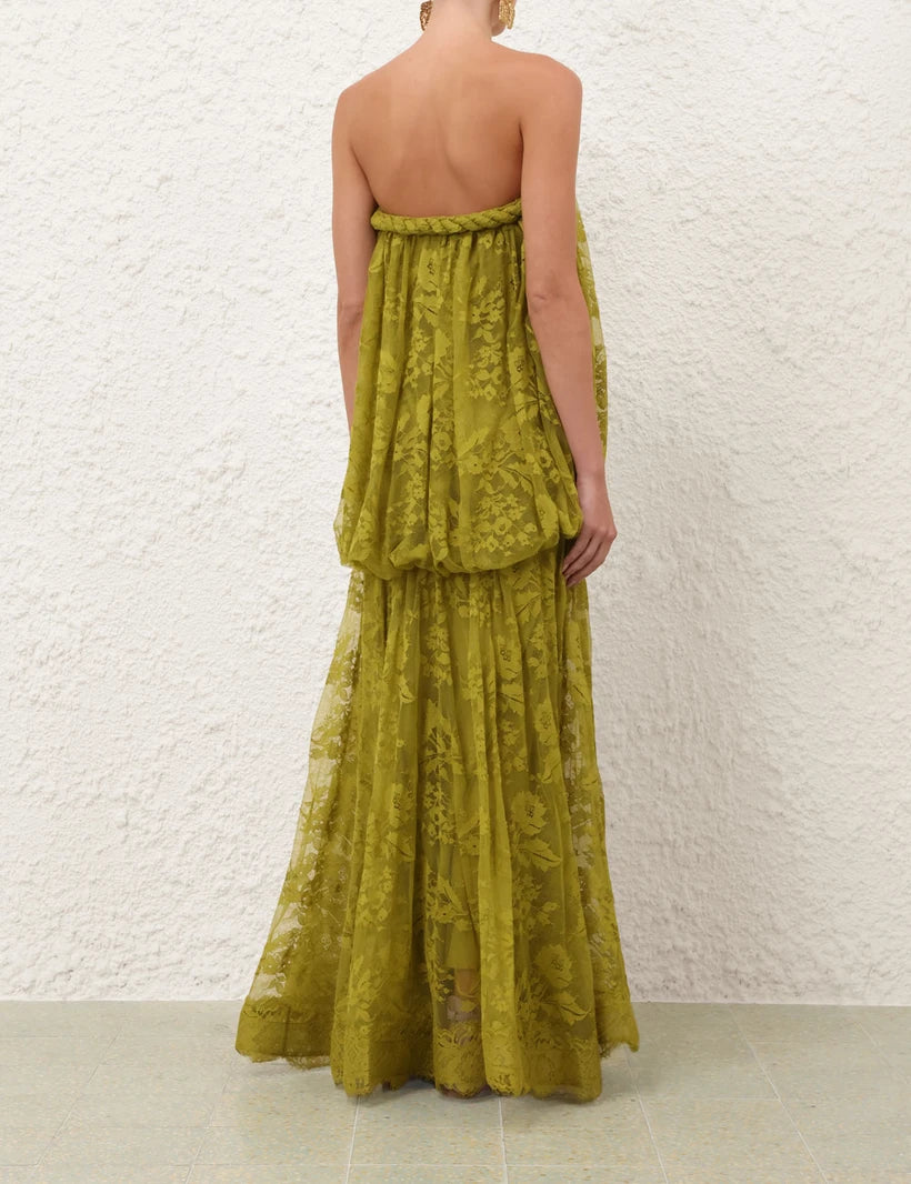 Luna Lace Bandeau Gown