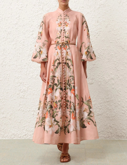 Lexi Billow Long Dress