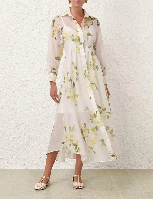 Harmony Draped Shirt Dress