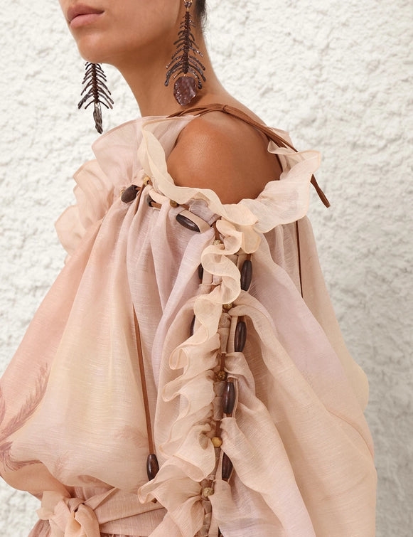 Illuminate Ruffle Mini Dress