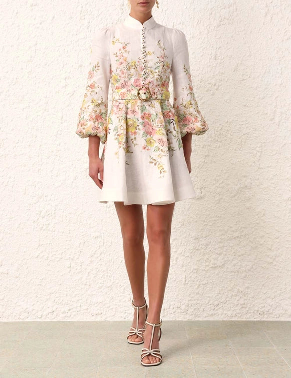 Matchmaker Buttoned Mini Dress