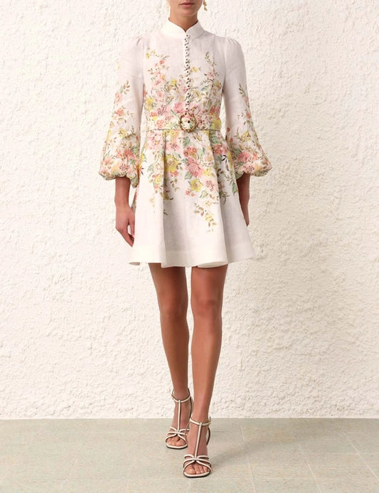 Matchmaker Buttoned Mini Dress