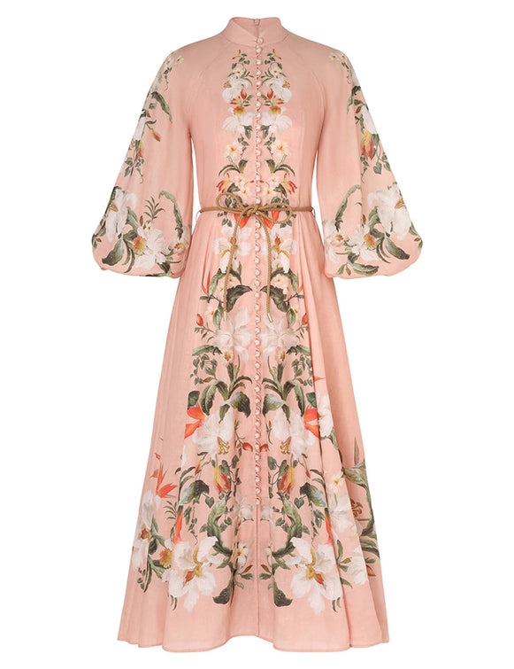 Lexi Billow Long Dress