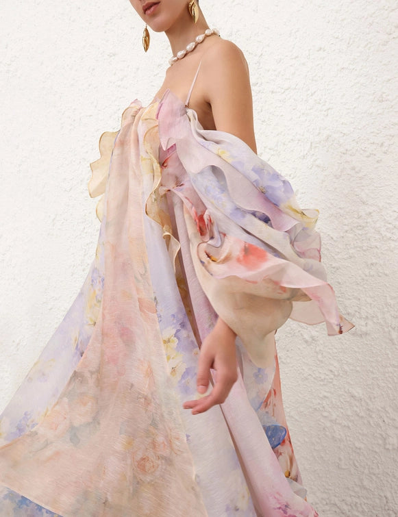 Crush Strapless Ruffle Dress