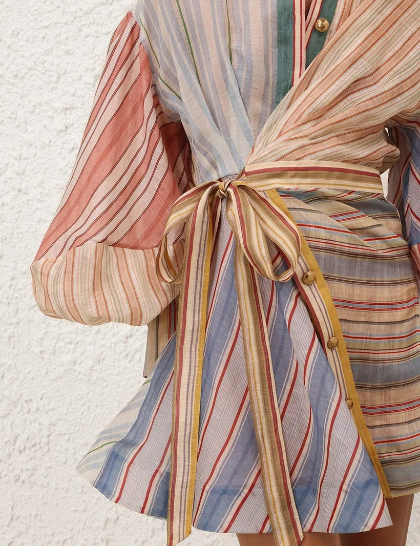 Rebellion Striped Mini Dress