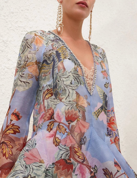 Illustration V Neck Gown