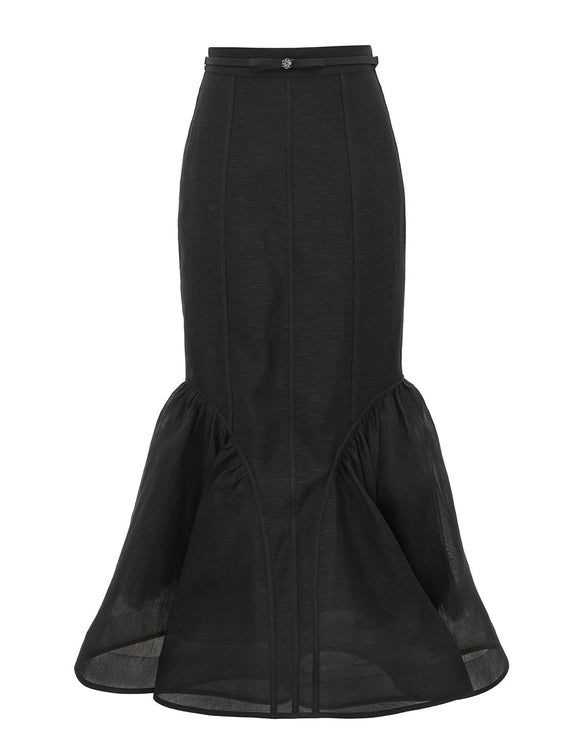 Hypnotic Panelled Pencil Skirt
