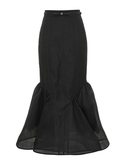 Hypnotic Panelled Pencil Skirt