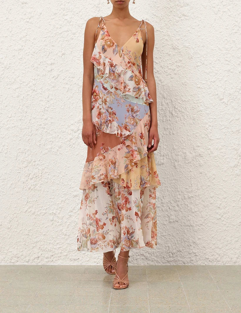 Awaken Frilled Slip Dress