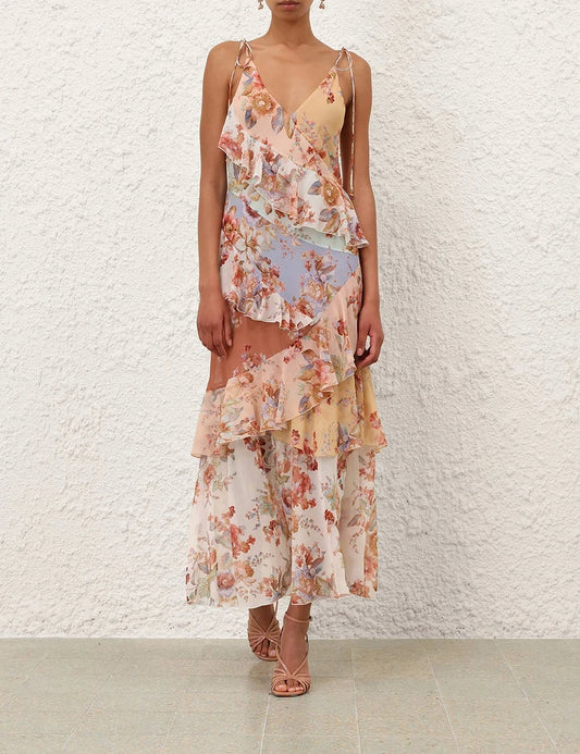 Awaken Frilled Slip Dress