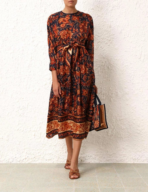 Junie Long Sleeve Midi Dress