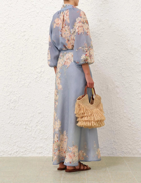 Cascadian Billow Blouse & Bias Skirt Set