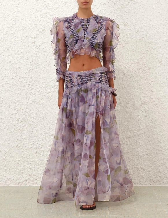 Dawning Braided Bodice & Maxi Skirt Set