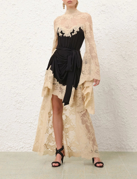 Hypnotic Satin Drape Dress