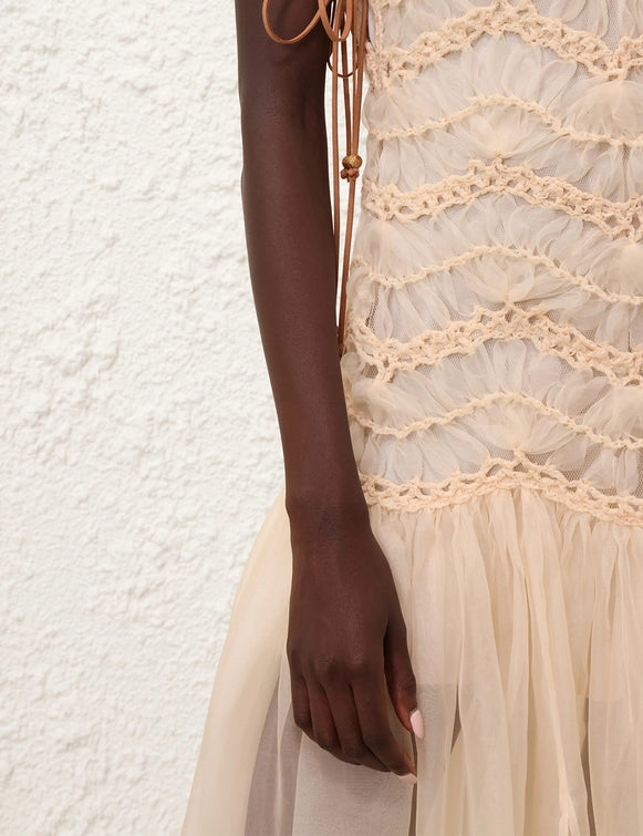 Illuminate Macrame Maxi Dress
