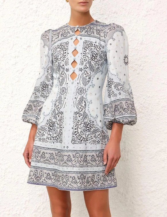 Matchmaker Keyhole Mini Dress