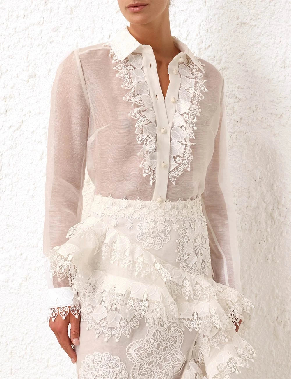 Matchmaker Doily Shirt & Skirt Set