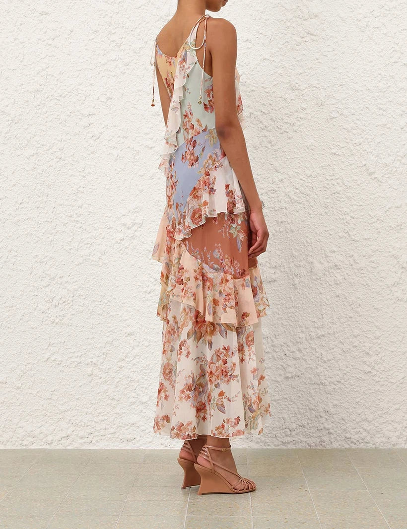 Awaken Frilled Slip Dress
