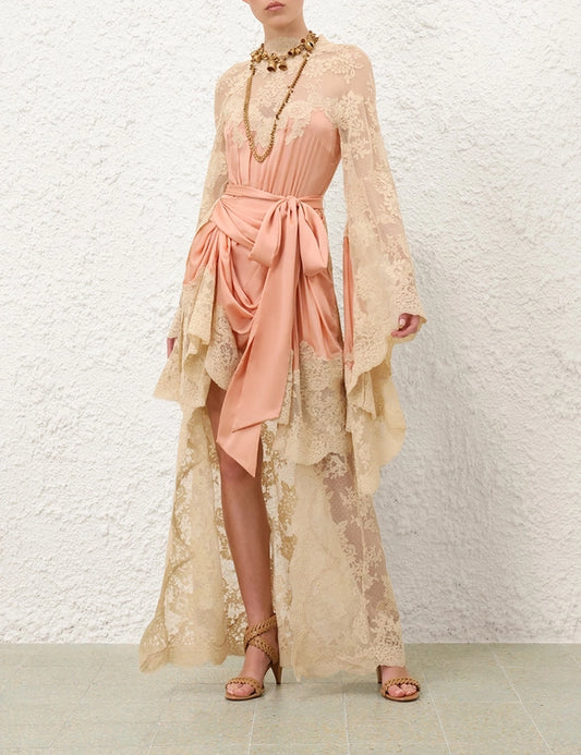 Hypnotic Satin Drape Dress
