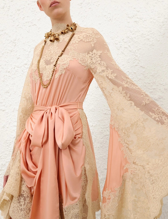 Hypnotic Satin Drape Dress