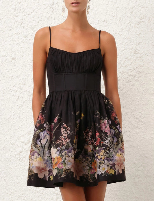Natura Ruched Mini Dress
