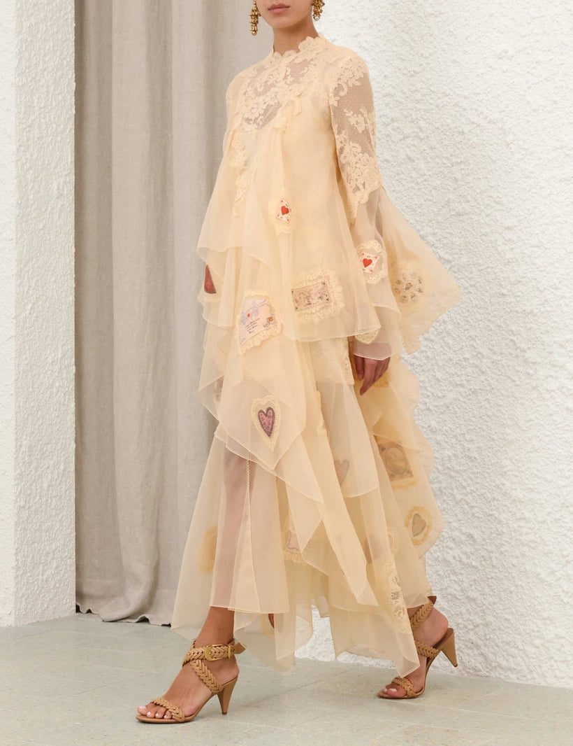 Hypnotic Cascading Gown