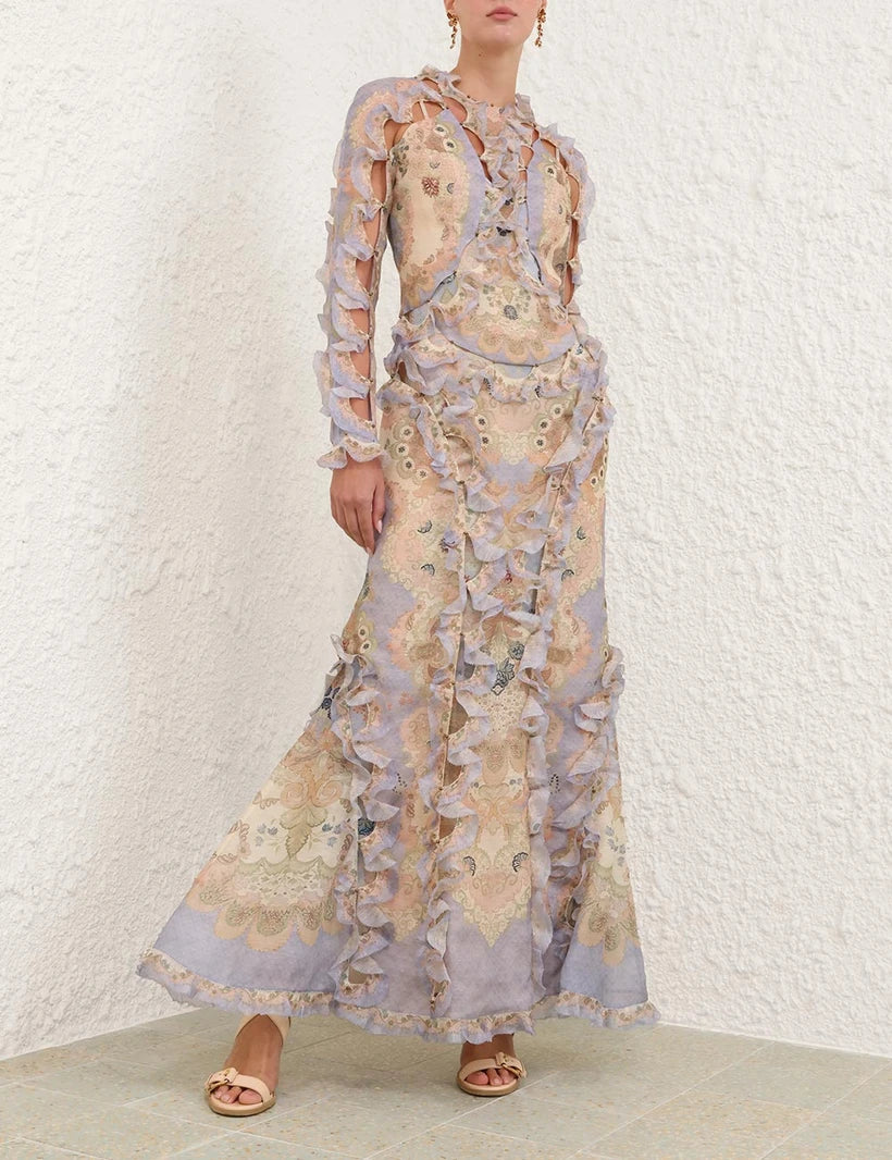 Rebellion Scallop Maxi Dress