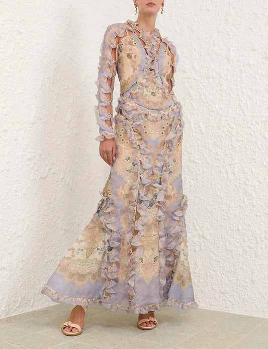 Rebellion Scallop Maxi Dress